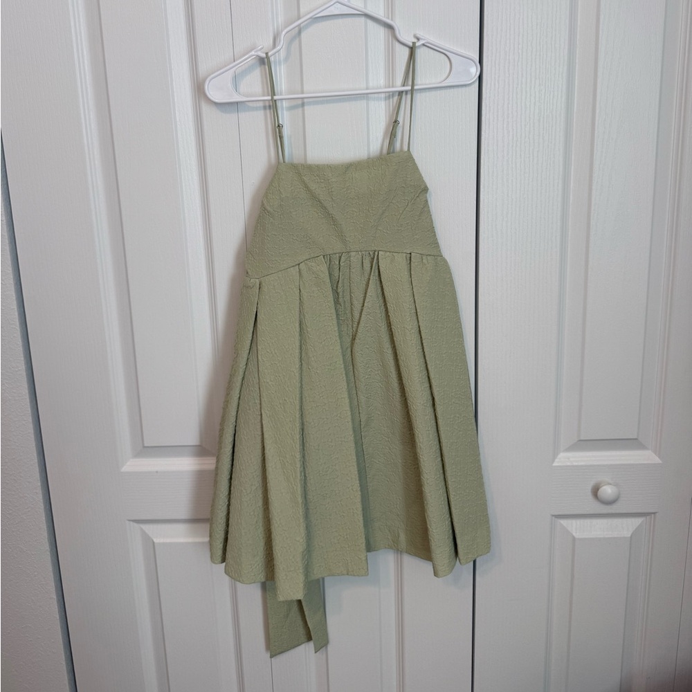 MARBLE Sage Green Mini Dress